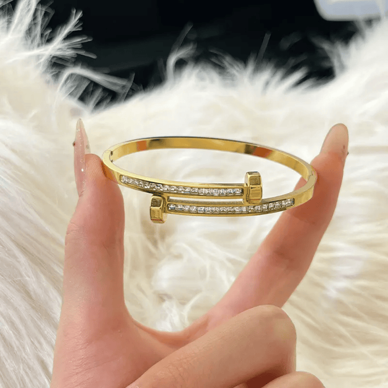 Shoperly B-103 18k Gold Plated Stainless Steel Tarnish Free Waterproof Female Jewellery