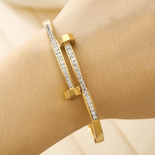 Shoperly B-103 18k Gold Plated Stainless Steel Tarnish Free Waterproof Female Jewellery