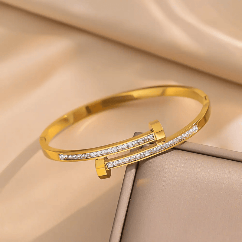 Shoperly B-103 18k Gold Plated Stainless Steel Tarnish Free Waterproof Female Jewellery