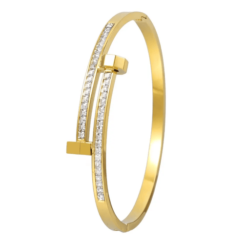 Shoperly B-103 18k Gold Plated Stainless Steel Tarnish Free Waterproof Female Jewellery