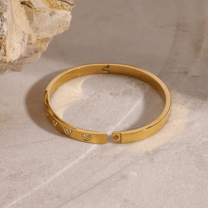 Shoperly B-108 18k Gold Plated Stainless Steel Tarnish Free Waterproof Female Jewellery