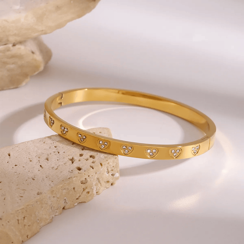 Shoperly B-108 18k Gold Plated Stainless Steel Tarnish Free Waterproof Female Jewellery
