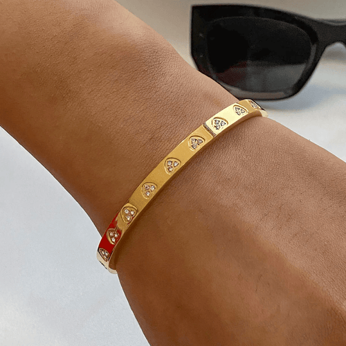 Shoperly B-108 18k Gold Plated Stainless Steel Tarnish Free Waterproof Female Jewellery