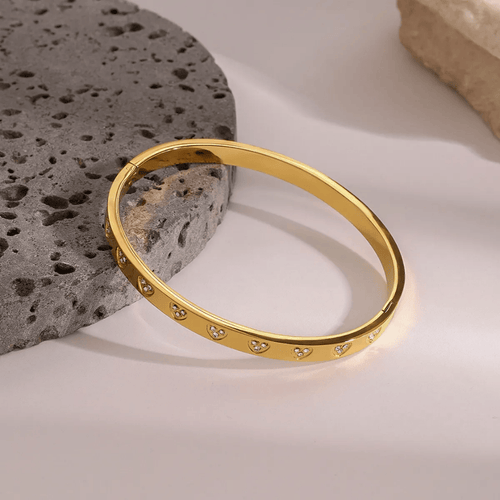 Shoperly B-108 18k Gold Plated Stainless Steel Tarnish Free Waterproof Female Jewellery