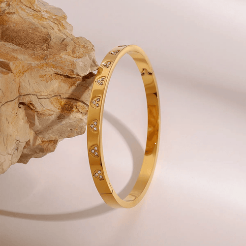 Shoperly B-108 18k Gold Plated Stainless Steel Tarnish Free Waterproof Female Jewellery