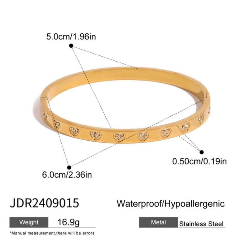 Shoperly B-108 18k Gold Plated Stainless Steel Tarnish Free Waterproof Female Jewellery