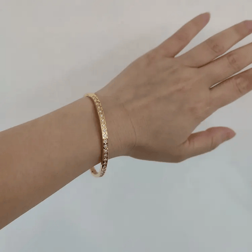 Shoperly B-109- 18k Gold Plated Stainless Steel Tarnish Free Waterproof Female Jewellery