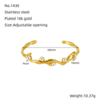Shoperly B-110 18k Gold Plated Stainless Steel Tarnish Free Waterproof Female bracelet