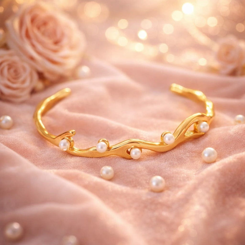 Shoperly B-110 18k Gold Plated Stainless Steel Tarnish Free Waterproof Female bracelet