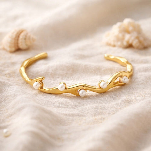 Shoperly B-110 18k Gold Plated Stainless Steel Tarnish Free Waterproof Female bracelet