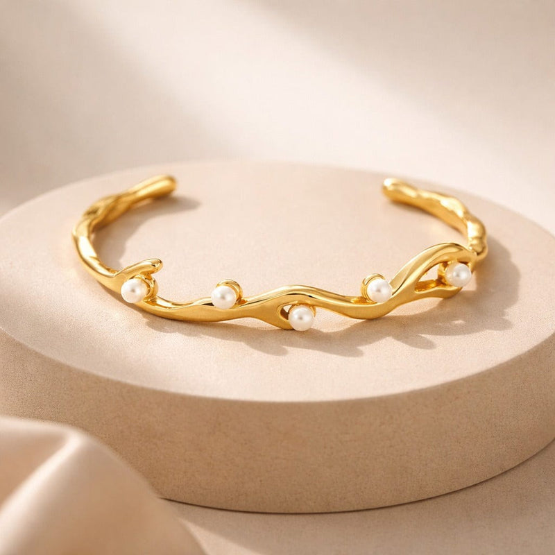Shoperly B-110 18k Gold Plated Stainless Steel Tarnish Free Waterproof Female bracelet