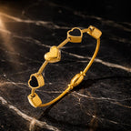 Shoperly B-113 18k Gold Plated Stainless Steel Tarnish Free Waterproof Female Jewellery