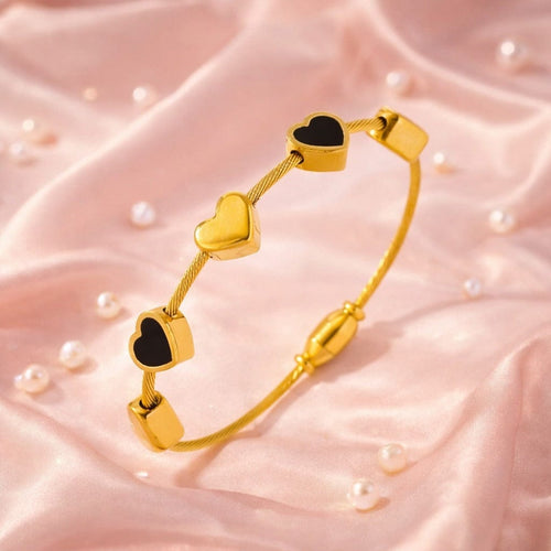 Shoperly B-113 18k Gold Plated Stainless Steel Tarnish Free Waterproof Female Jewellery