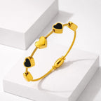 Shoperly B-113 18k Gold Plated Stainless Steel Tarnish Free Waterproof Female Jewellery
