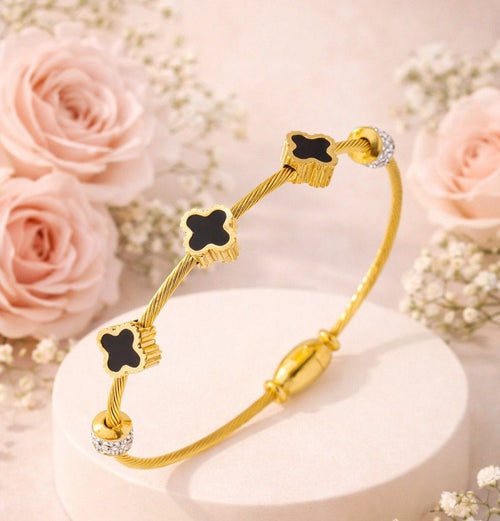 Shoperly B-114 18k Gold Plated Stainless Steel Tarnish Free Waterproof Female Jewellery