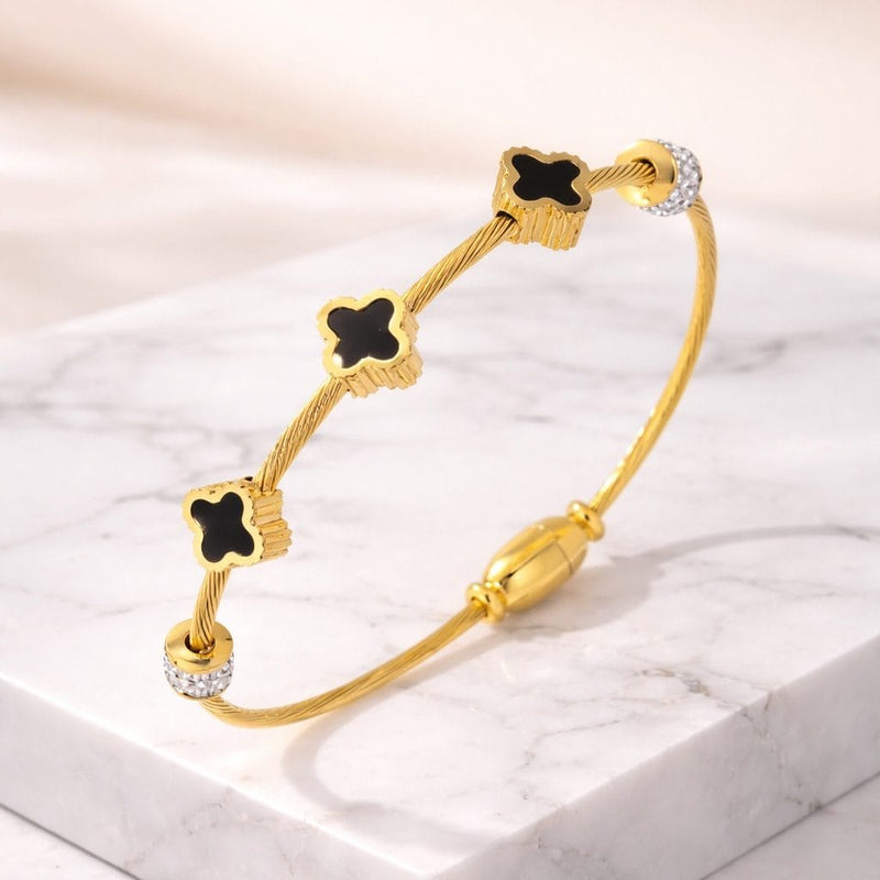Shoperly B-114 18k Gold Plated Stainless Steel Tarnish Free Waterproof Female Jewellery