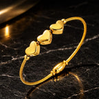 Shoperly B-115 18k Gold Plated Stainless Steel Tarnish Free Waterproof Female Jewellery