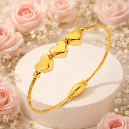 Shoperly B-115 18k Gold Plated Stainless Steel Tarnish Free Waterproof Female Jewellery