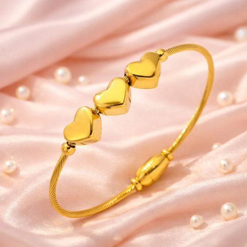 Shoperly B-115 18k Gold Plated Stainless Steel Tarnish Free Waterproof Female Jewellery