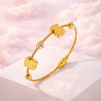 Shoperly B-117 18k Gold Plated Stainless Steel Tarnish Free Waterproof Female Jewellery