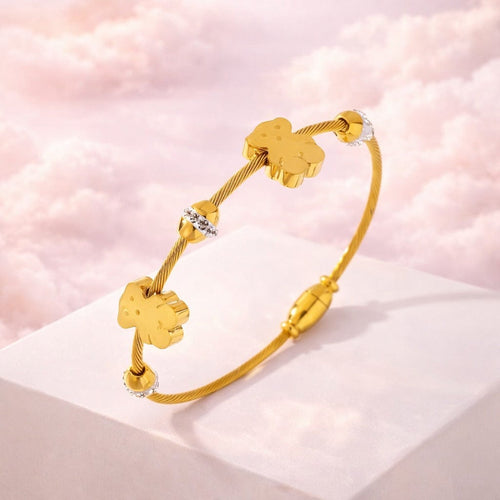 Shoperly B-117 18k Gold Plated Stainless Steel Tarnish Free Waterproof Female Jewellery