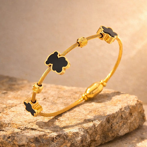 Shoperly B-118 18k Gold Plated Stainless Steel Tarnish Free Waterproof Female Jewellery