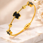 Shoperly B-118 18k Gold Plated Stainless Steel Tarnish Free Waterproof Female Jewellery