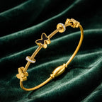 Shoperly B-121  18k Gold Plated Stainless Steel Tarnish Free Waterproof Female Jewellery