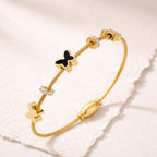 Shoperly B-121  18k Gold Plated Stainless Steel Tarnish Free Waterproof Female Jewellery