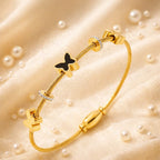 Shoperly B-121  18k Gold Plated Stainless Steel Tarnish Free Waterproof Female Jewellery