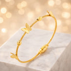 Shoperly B-122  18k Gold Plated Stainless Steel Tarnish Free Waterproof Female Jewellery