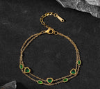 Shoperly B-127 18k Gold Plated Stainless Steel Tarnish Free Waterproof Female Jewellery