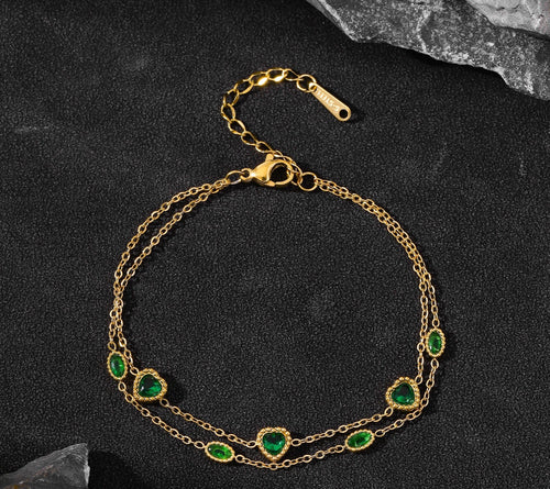 Shoperly B-127 18k Gold Plated Stainless Steel Tarnish Free Waterproof Female Jewellery