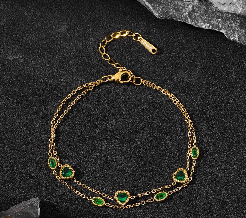 Shoperly B-127 18k Gold Plated Stainless Steel Tarnish Free Waterproof Female Jewellery