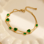 Shoperly B-127 18k Gold Plated Stainless Steel Tarnish Free Waterproof Female Jewellery
