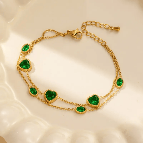 Shoperly B-127 18k Gold Plated Stainless Steel Tarnish Free Waterproof Female Jewellery