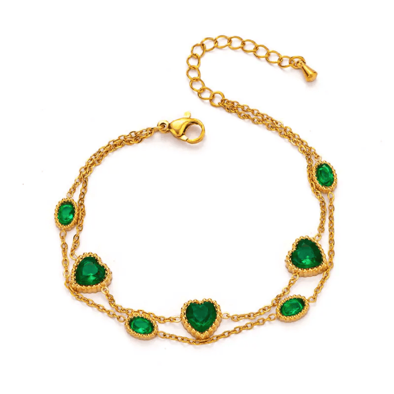 Shoperly B-127 18k Gold Plated Stainless Steel Tarnish Free Waterproof Female Jewellery