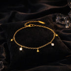 Shoperly B-129 18k Gold Plated Stainless Steel Tarnish Free Waterproof Female Jewellery