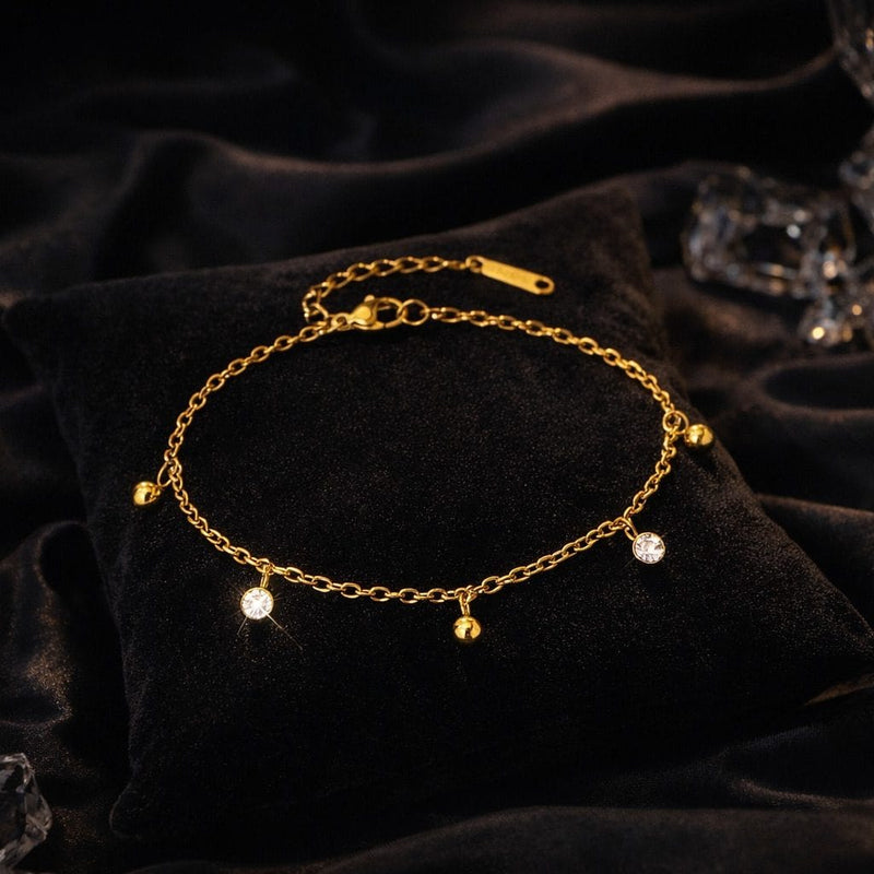 Shoperly B-129 18k Gold Plated Stainless Steel Tarnish Free Waterproof Female Jewellery