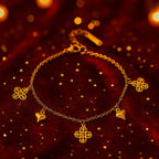 Shoperly B-130 18k Gold Plated Stainless Steel Tarnish Free Waterproof Female Jewellery