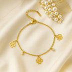 Shoperly B-131 18k Gold Plated Stainless Steel Tarnish Free Waterproof Female Jewellery