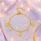 Shoperly B-131 18k Gold Plated Stainless Steel Tarnish Free Waterproof Female Jewellery