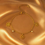 Shoperly B-131 18k Gold Plated Stainless Steel Tarnish Free Waterproof Female Jewellery