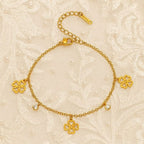 Shoperly B-131 18k Gold Plated Stainless Steel Tarnish Free Waterproof Female Jewellery