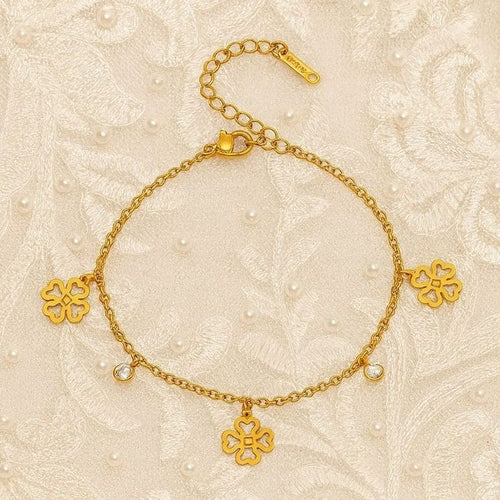 Shoperly B-131 18k Gold Plated Stainless Steel Tarnish Free Waterproof Female Jewellery