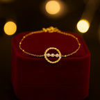 Shoperly B-132 18k Gold Plated Stainless Steel Tarnish Free Waterproof Female Jewellery