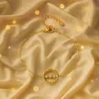 Shoperly B-132 18k Gold Plated Stainless Steel Tarnish Free Waterproof Female Jewellery