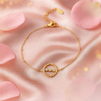 Shoperly B-132 18k Gold Plated Stainless Steel Tarnish Free Waterproof Female Jewellery