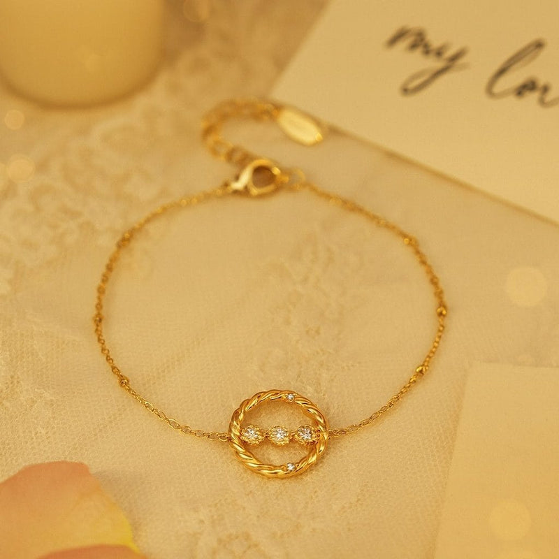 Shoperly B-132 18k Gold Plated Stainless Steel Tarnish Free Waterproof Female Jewellery
