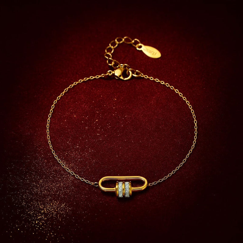 Shoperly B-133 18k Gold Plated Stainless Steel Tarnish Free Waterproof Female Jewellery